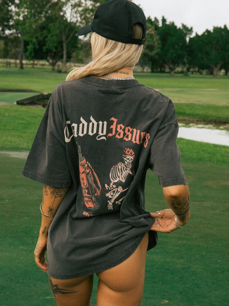 BILLY BONES // Caddy Issues Tee ACID BLACK