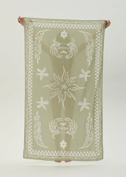 AFENDS // Calda Sarong OLIVE