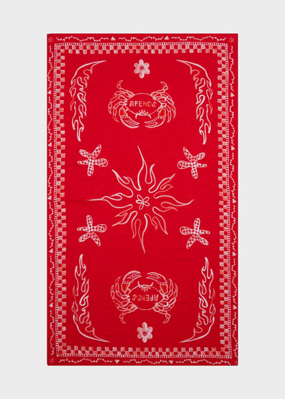 AFENDS // Calda Sarong TOMATO