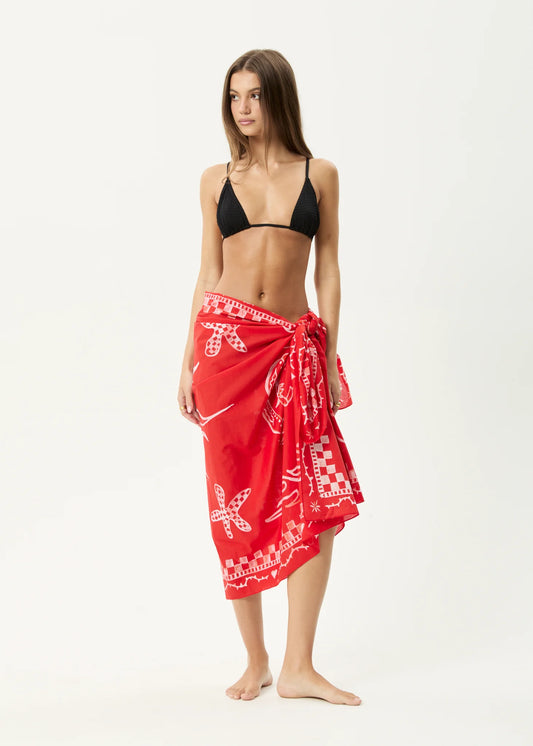 AFENDS // Calda Sarong TOMATO