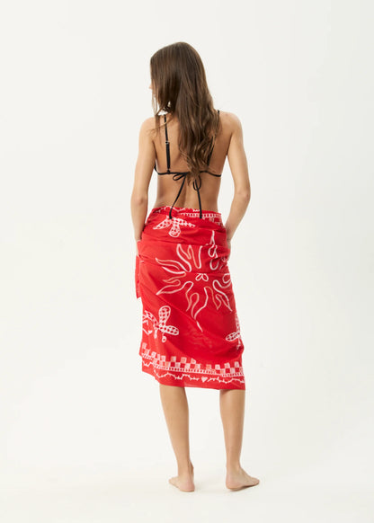 AFENDS // Calda Sarong TOMATO