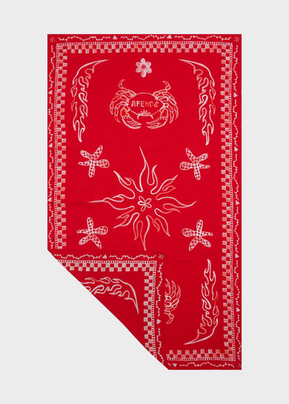 AFENDS // Calda Sarong TOMATO