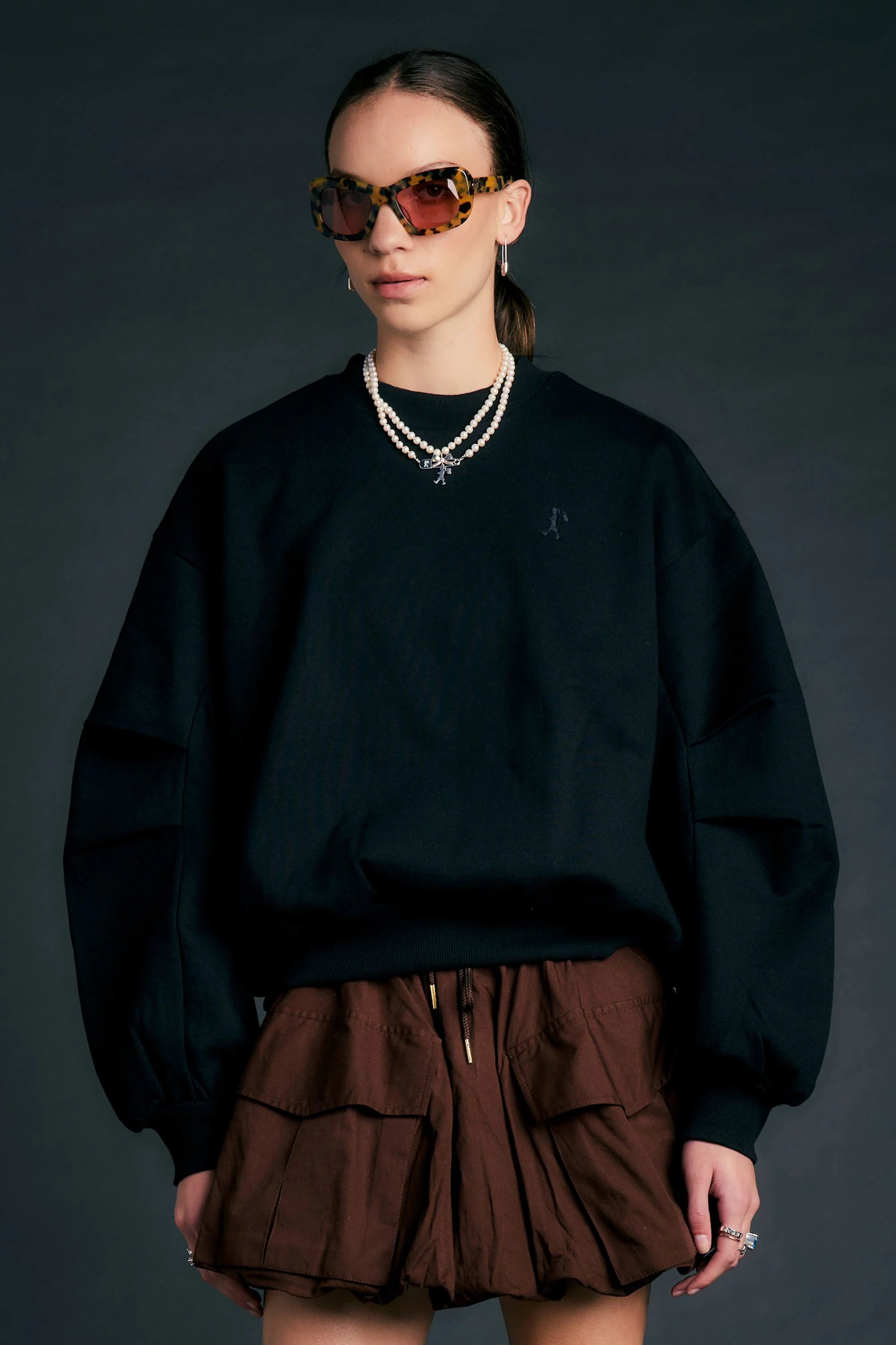 Campus Sweatshirt  BLACK