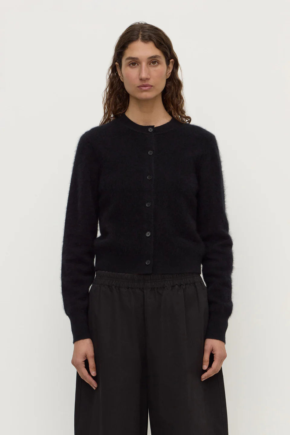 ASSEMBLY LABEL // Carina Merino Wool LS Cardi BLACK