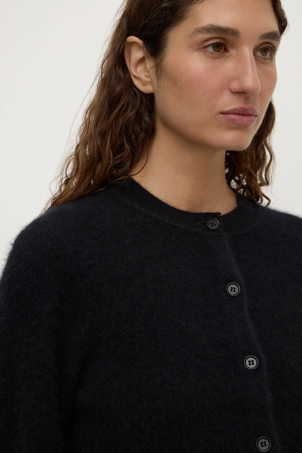 ASSEMBLY LABEL // Carina Merino Wool LS Cardi BLACK
