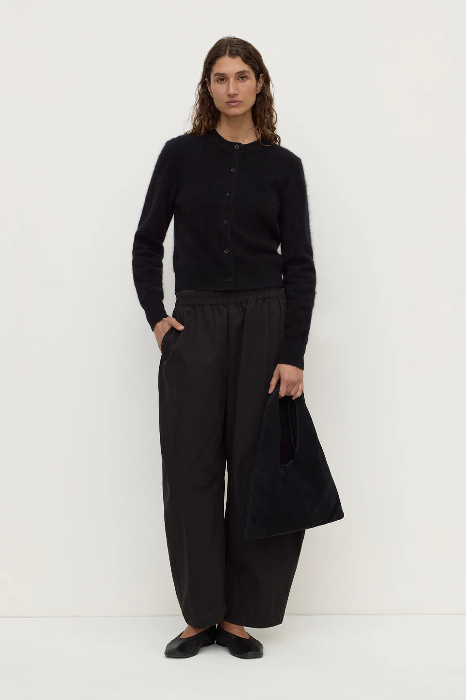 Carina Merino Wool LS Cardi BLACK