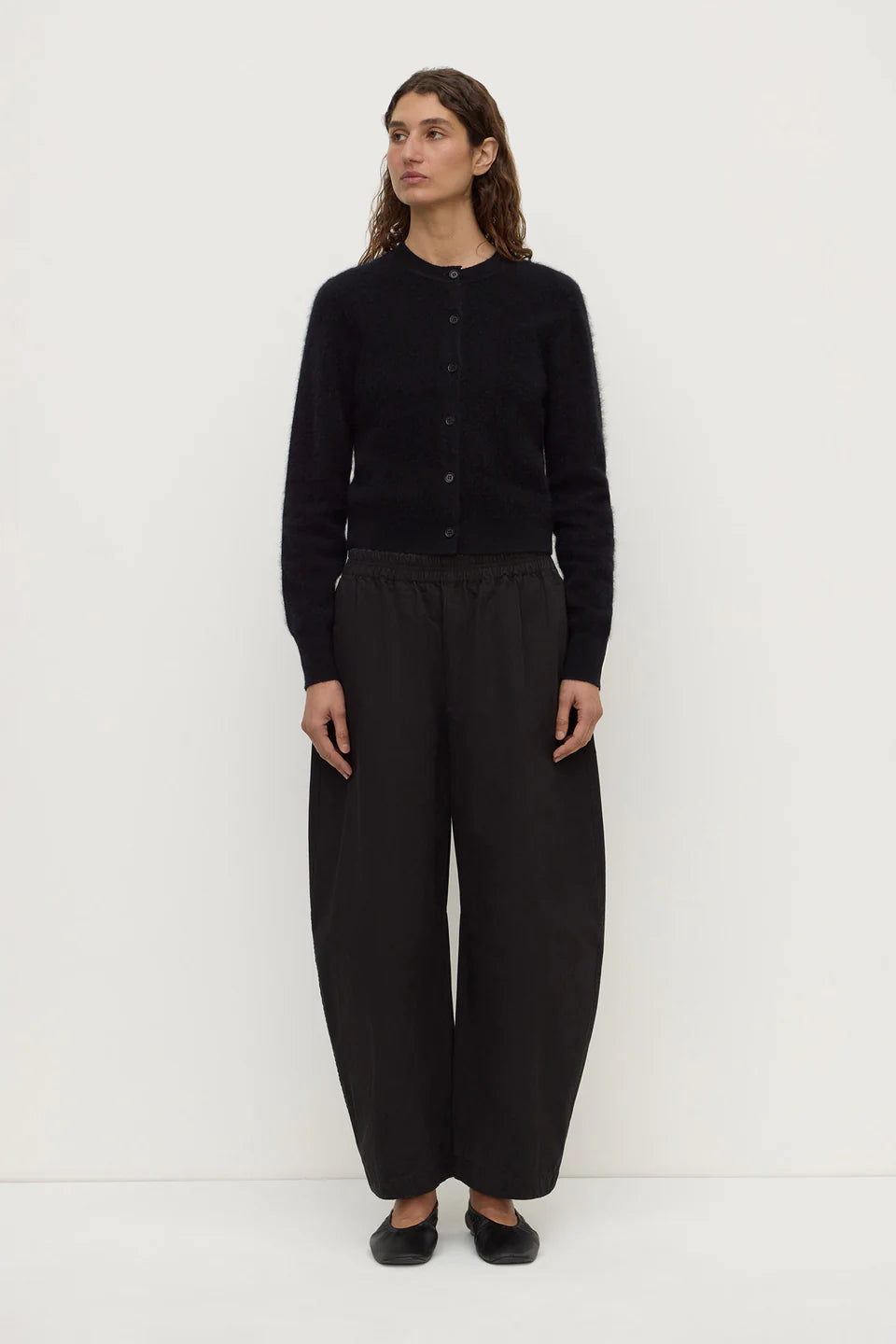 Carina Merino Wool LS Cardi BLACK