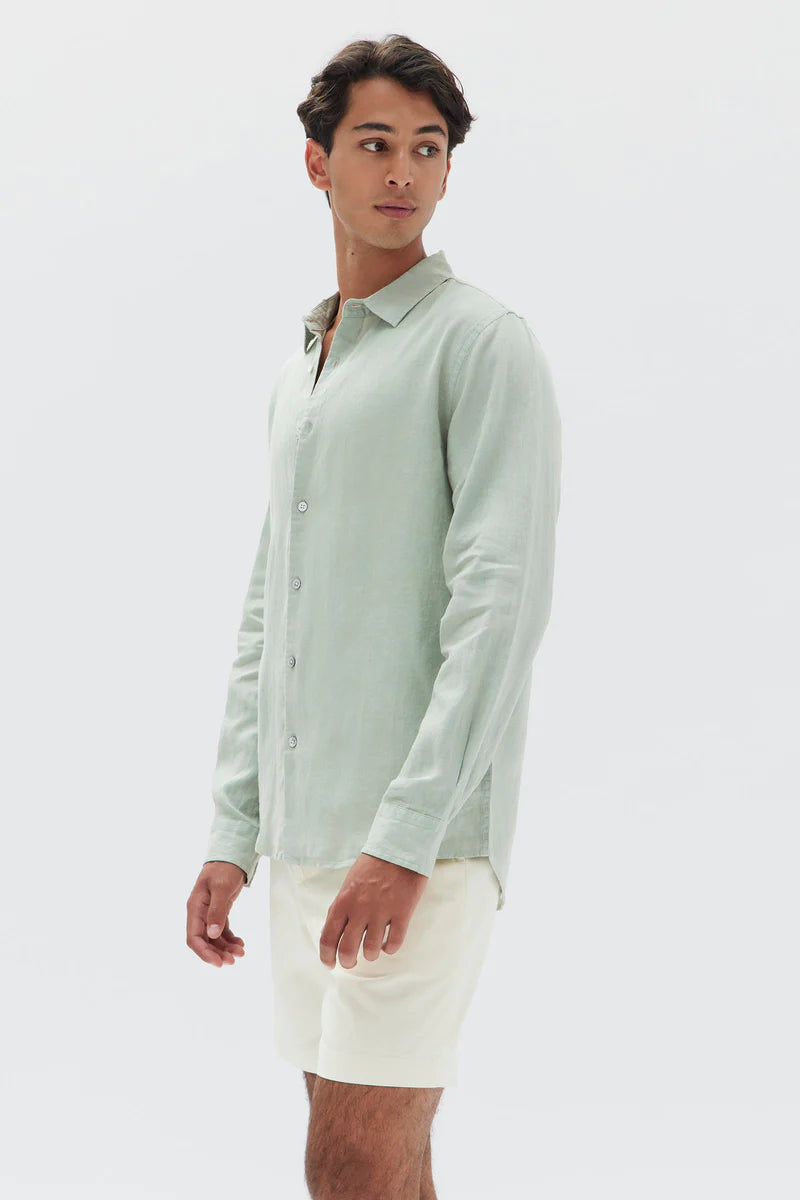 ASSEMBLY LABEL // Casual Long Sleeve Shirt NETTLE