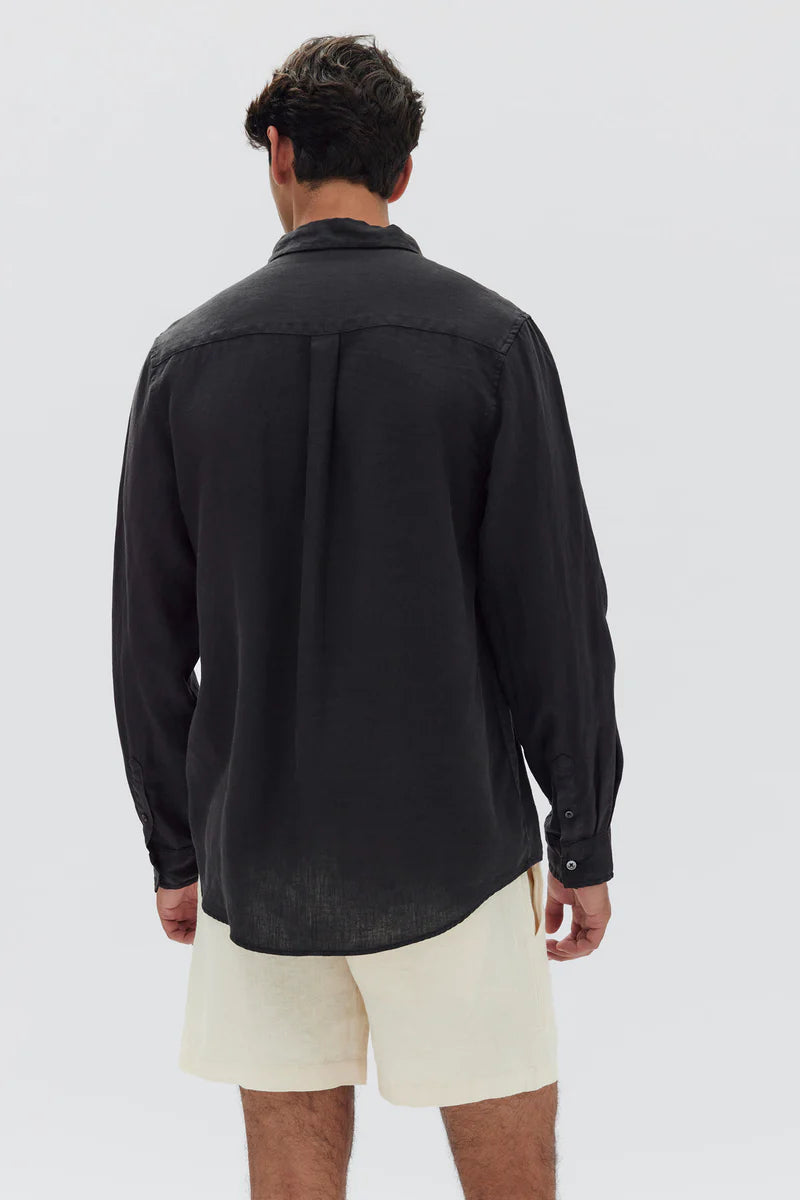ASSEMBLY LABEL // Casual Long Sleeve Shirt BLACK