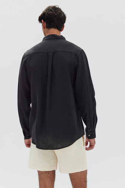 ASSEMBLY LABEL // Casual Long Sleeve Shirt BLACK