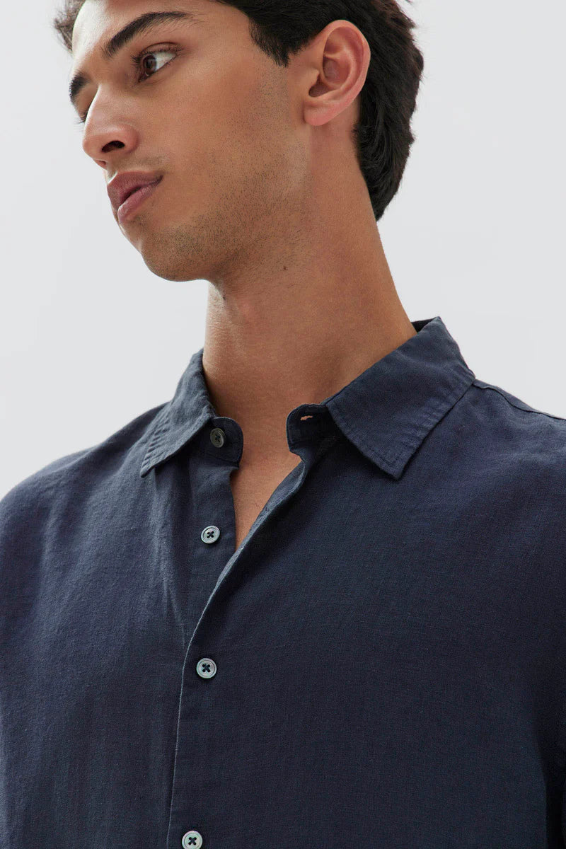 ASSEMBLY LABEL // Casual Long Sleeve Shirt TRUE NAVY