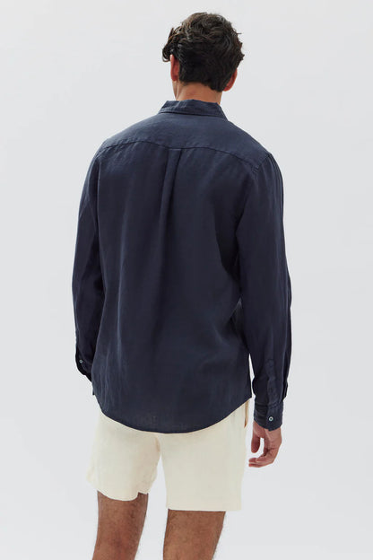 ASSEMBLY LABEL // Casual Long Sleeve Shirt TRUE NAVY