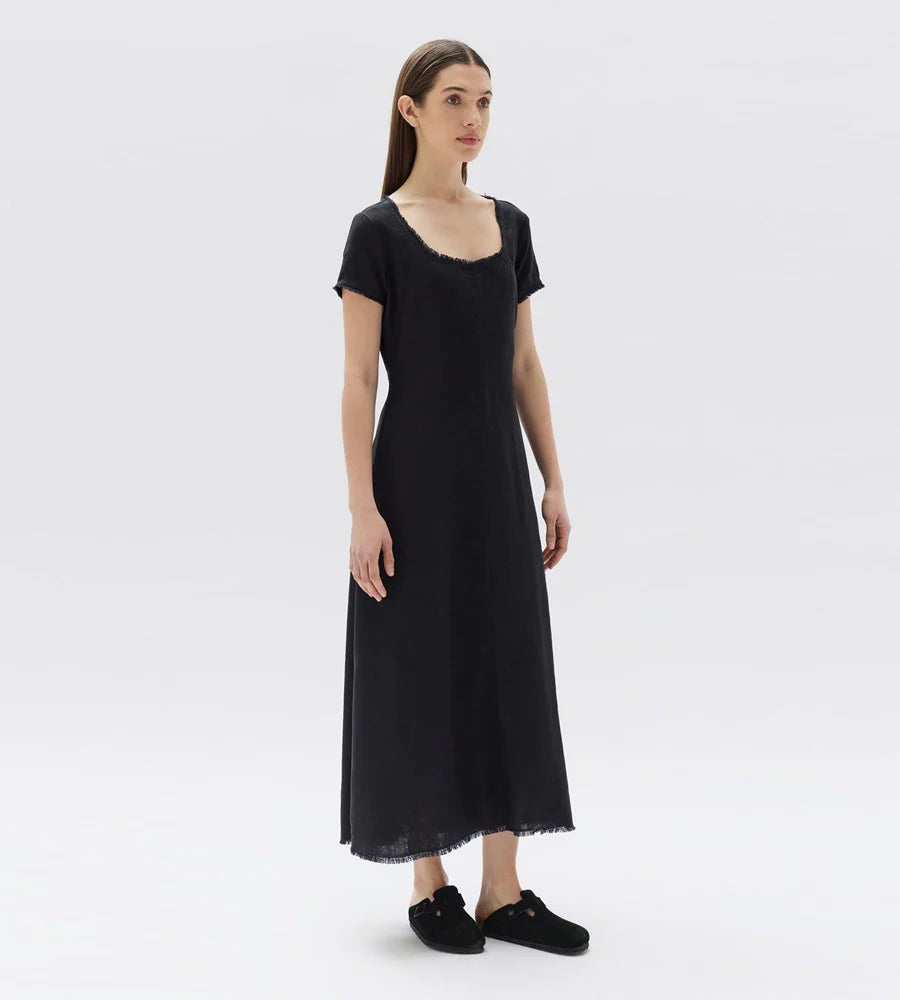 ASSEMBLY LABEL // Catalina Linen Dress BLACK