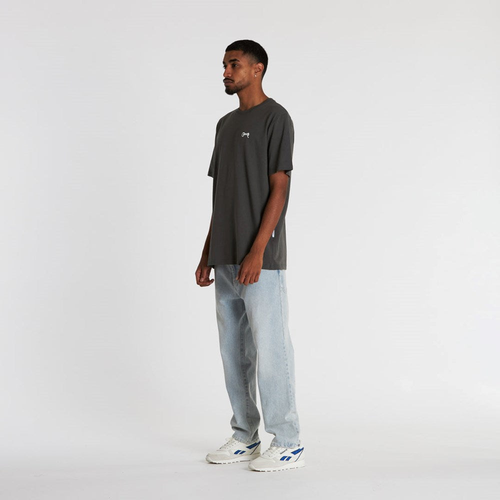CRATE // Scripted Stamp T-Shirt CHARCOAL