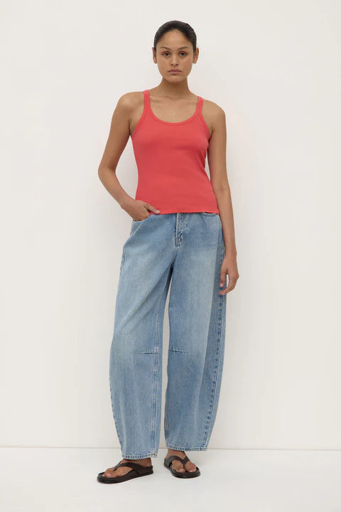 ASSEMBLY LABEL // Charlie Rib Tank WASHED CHILLI