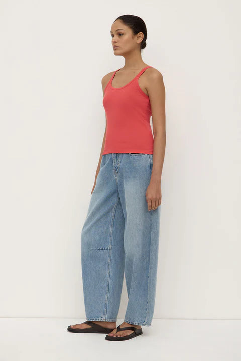 ASSEMBLY LABEL // Charlie Rib Tank WASHED CHILLI