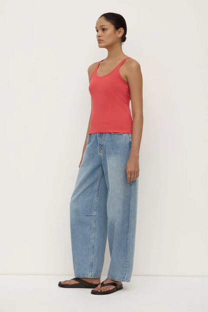 ASSEMBLY LABEL // Charlie Rib Tank WASHED CHILLI