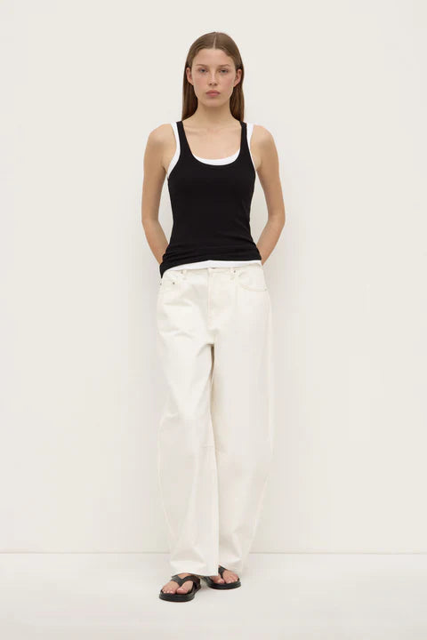 ASSEMBLY LABEL // Charlie Rib Tank BLACK