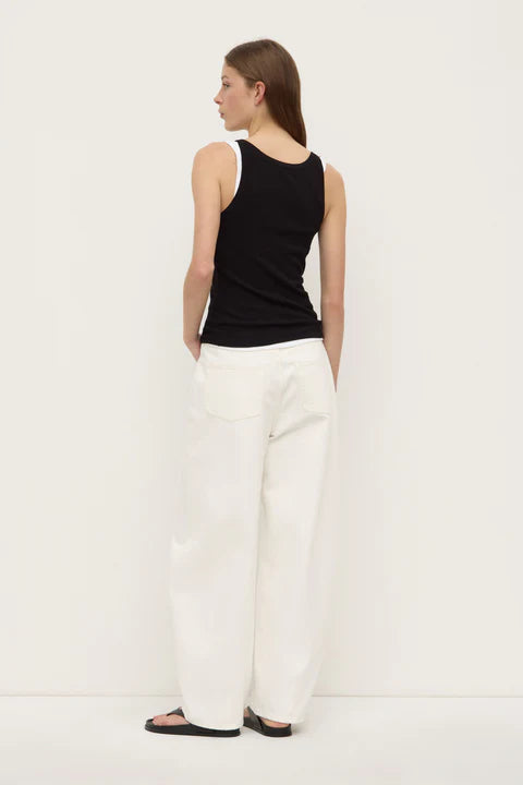 ASSEMBLY LABEL // Charlie Rib Tank BLACK