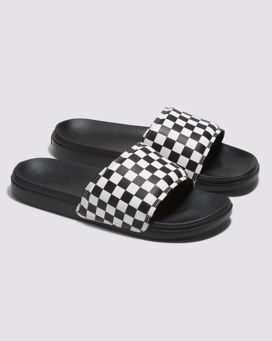 VANS // La Costa Slide On BLACK/WHITE CHECKERBOARD