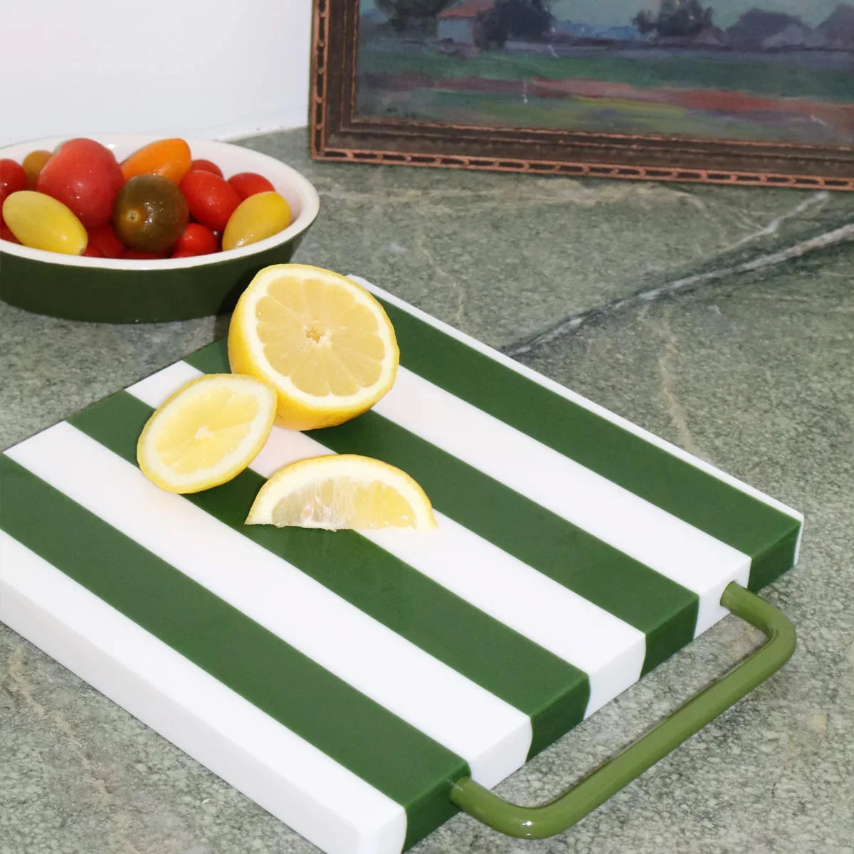 The Daily Chopping Board OLIVE STRIPE PITITE