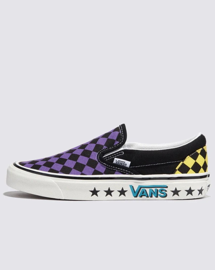 VANS // Classic Slip-On 98  DX Diamond Check PURPLE BLACK