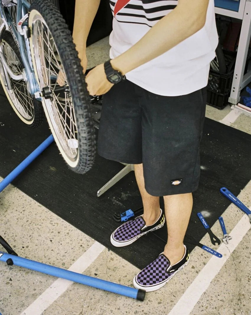 VANS // Classic Slip-On 98  DX Diamond Check PURPLE BLACK