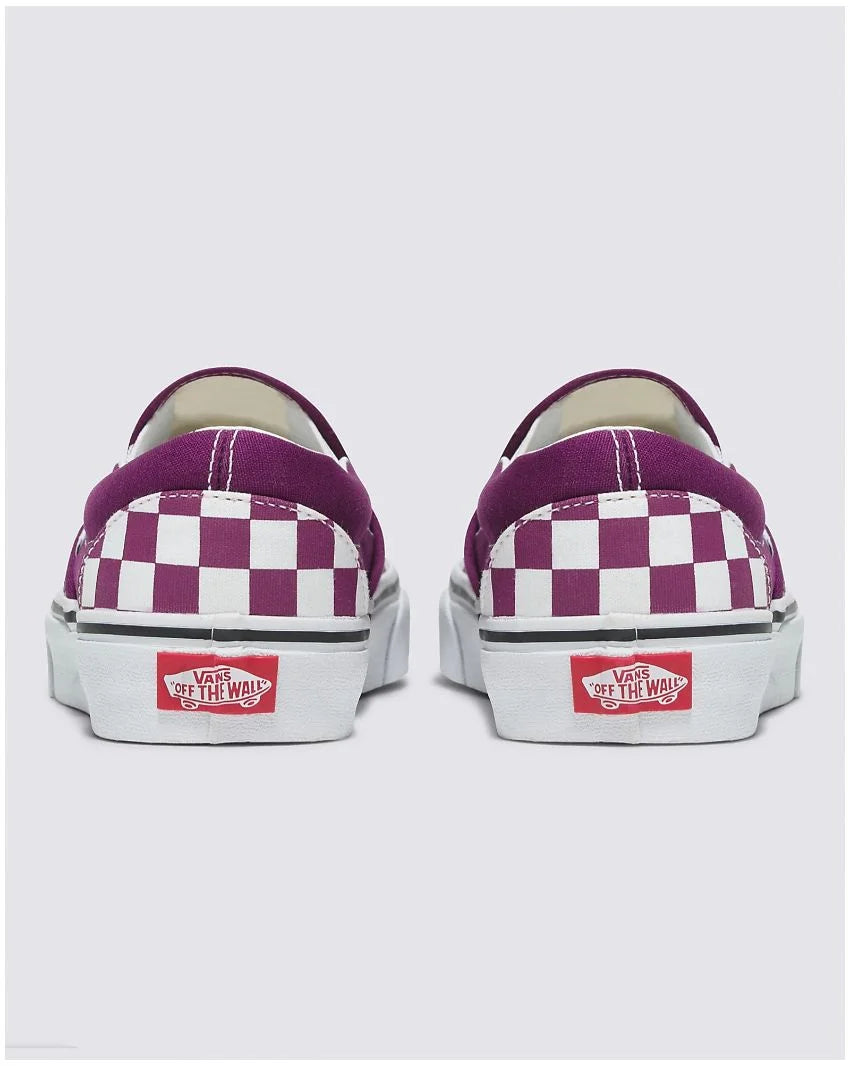 VANS Classic Slip On Checkered DARK PURPLE himdother .nz