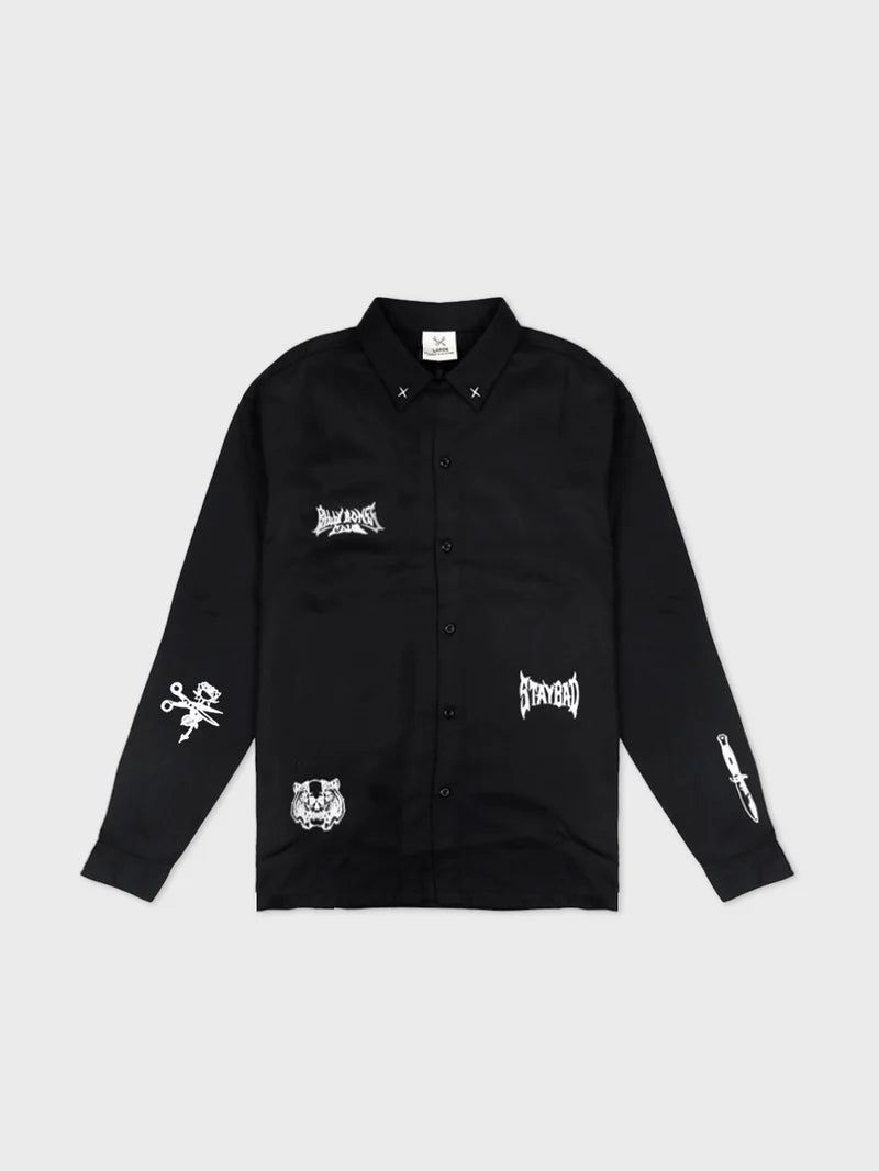 BILLY BONES // Club Ink LS Work Shirt BLACK