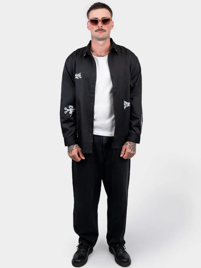 BILLY BONES // Club Ink LS Work Shirt BLACK