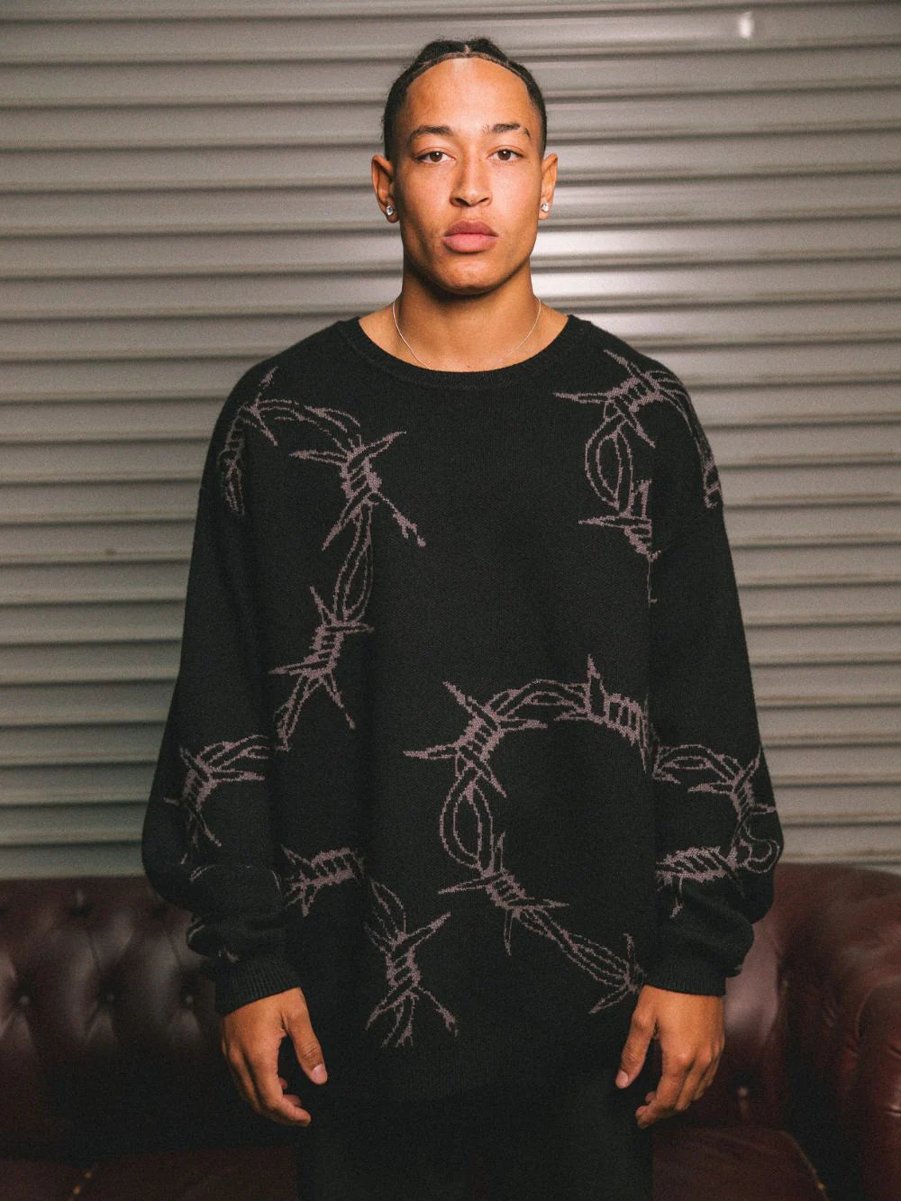 BILLY BONES // College Dropout Knit BLACK/GREY