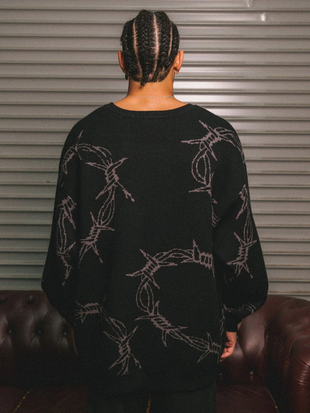 BILLY BONES // College Dropout Knit BLACK/GREY