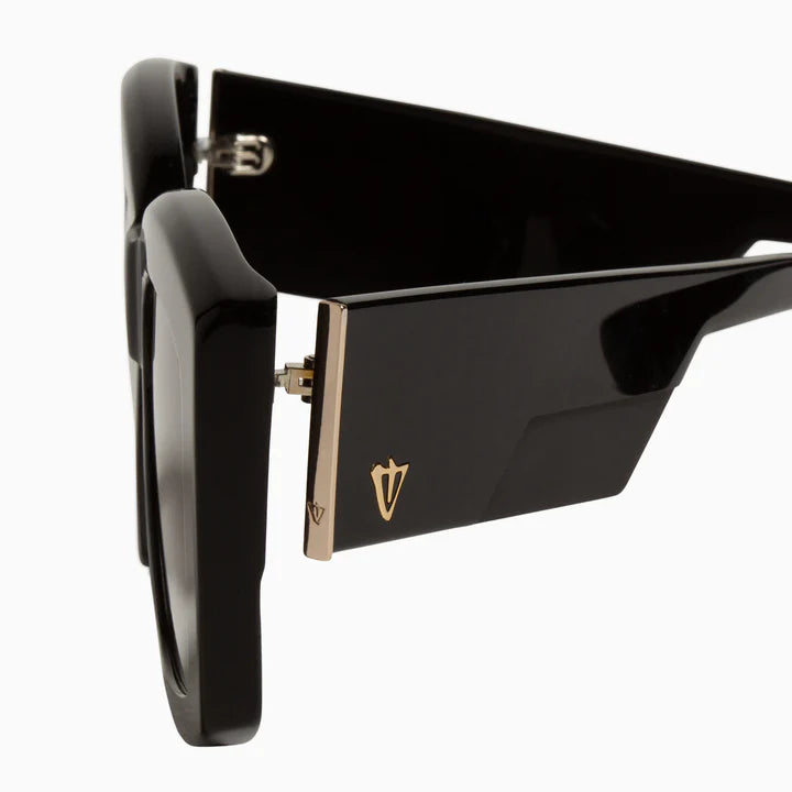 VALLEY // Coltrane GLOSS BLACK w. GOLD METAL TRIM / BLACK GRADIENT LENS