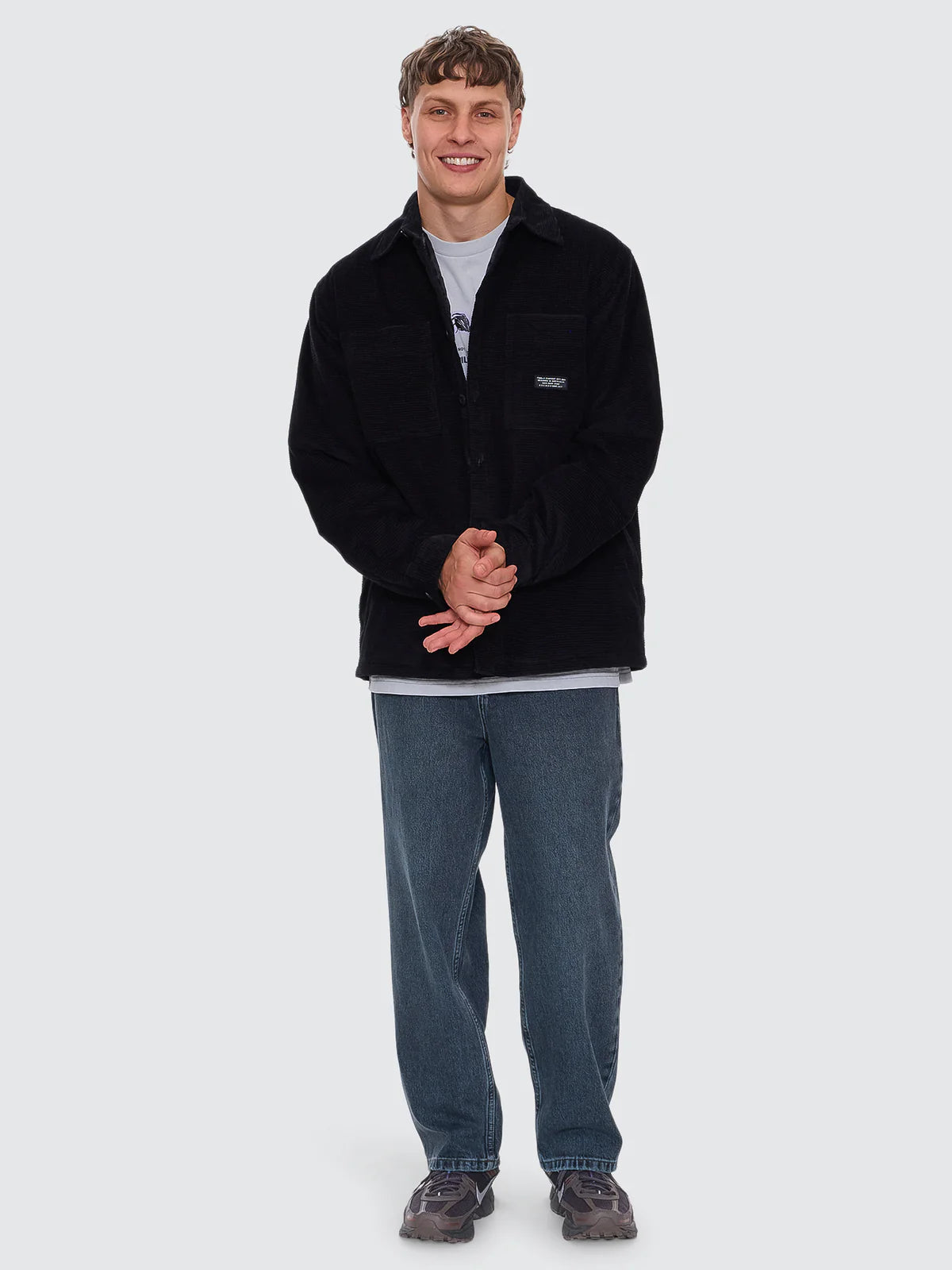 THRILLS // Connected Overshirt BLACK