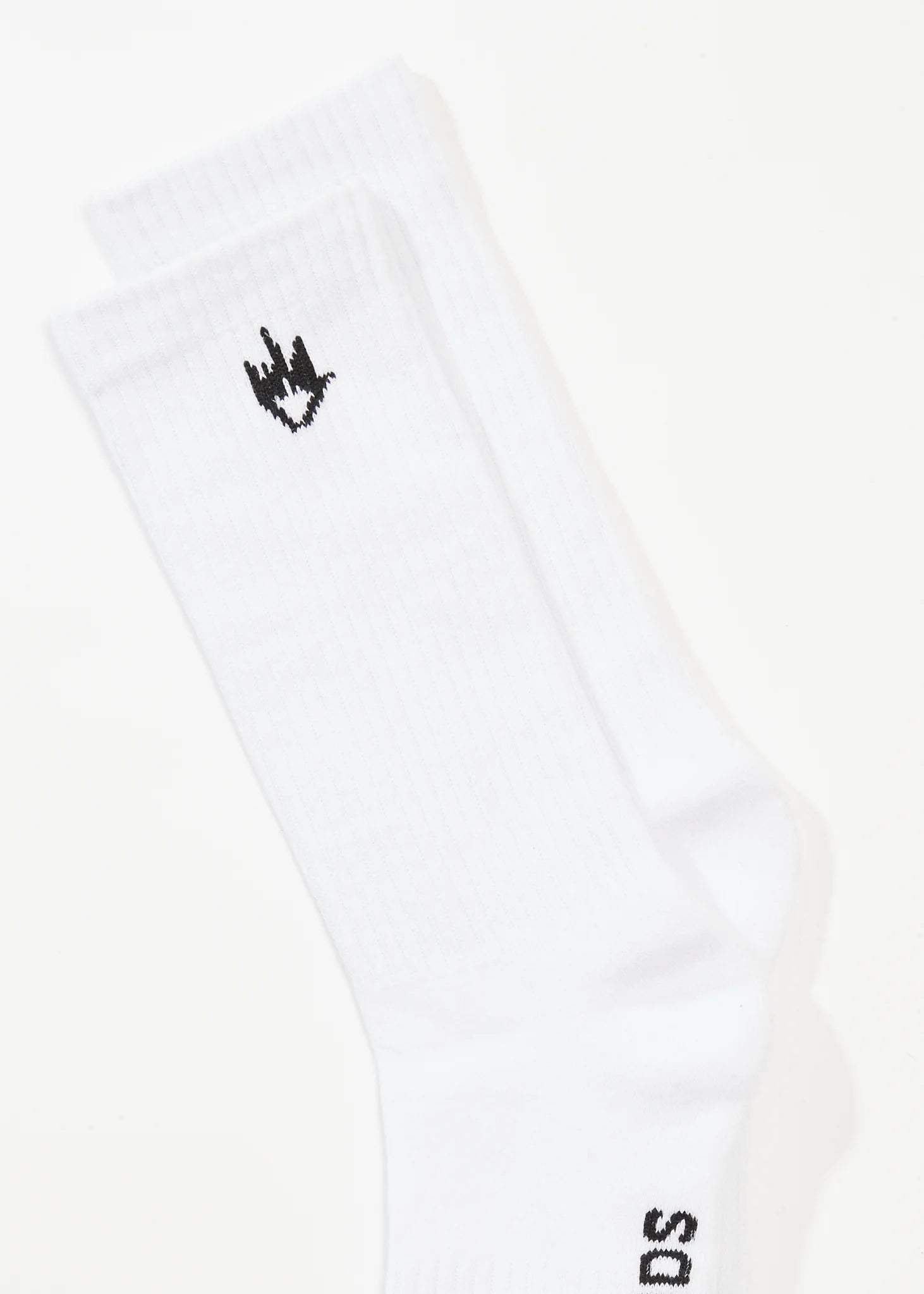 AFENDS // Flame Socks 3 Pack WHITE