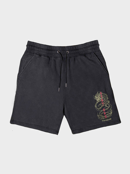 BILLY BONES // Scorched Dragon Shorts BLACK