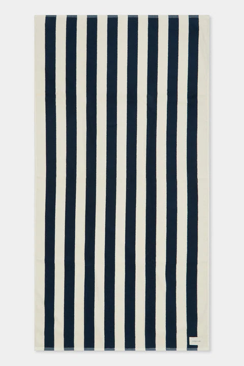 ASSEMBLY LABEL // Cotton Stripe Beach Towel NAVY CREAM