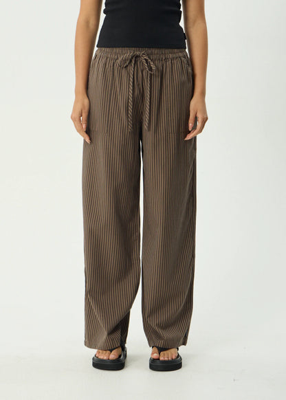 AFENDS // Cyrus Wide Leg Pant COFFEE STRIPE