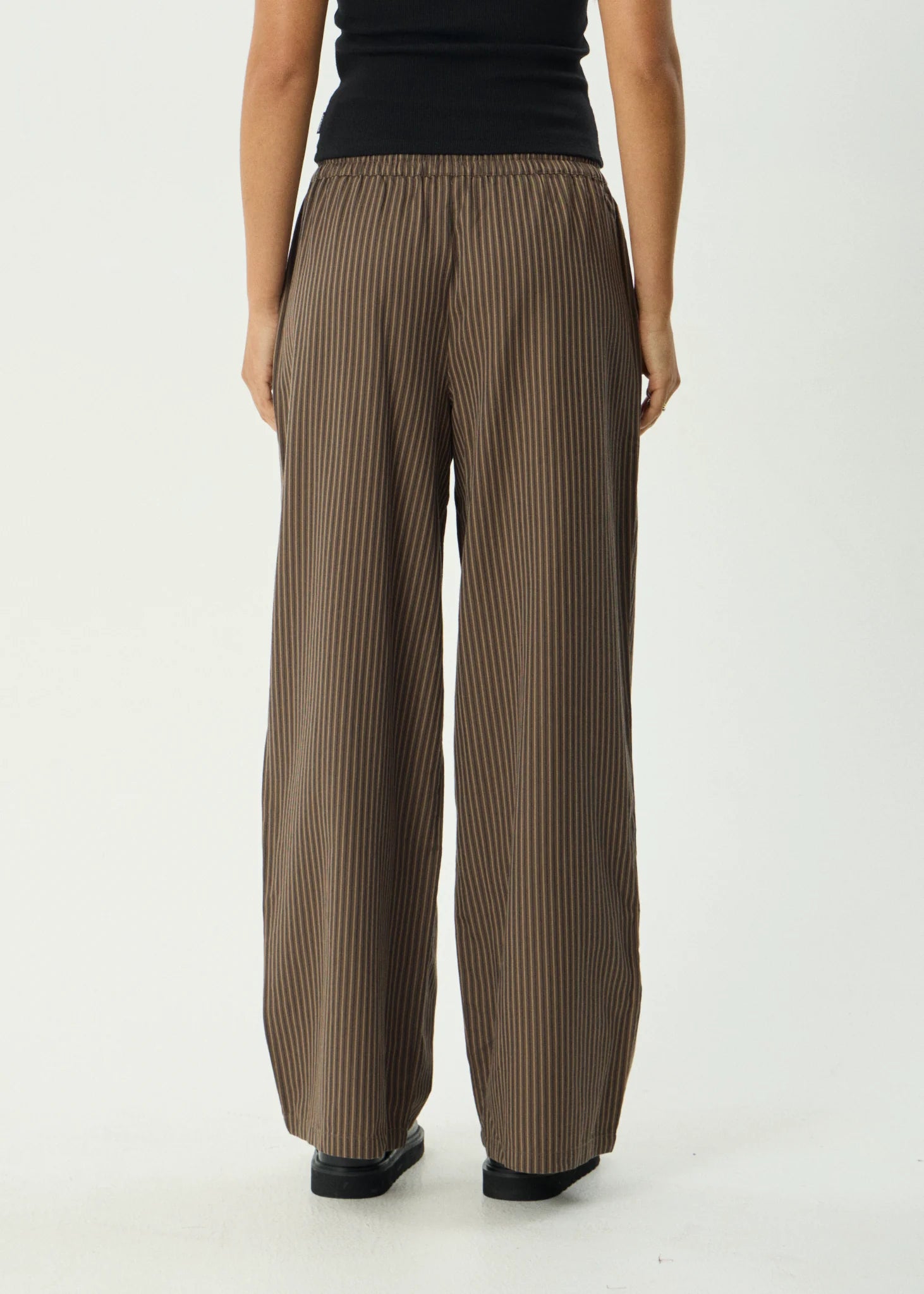 AFENDS // Cyrus Wide Leg Pant COFFEE STRIPE