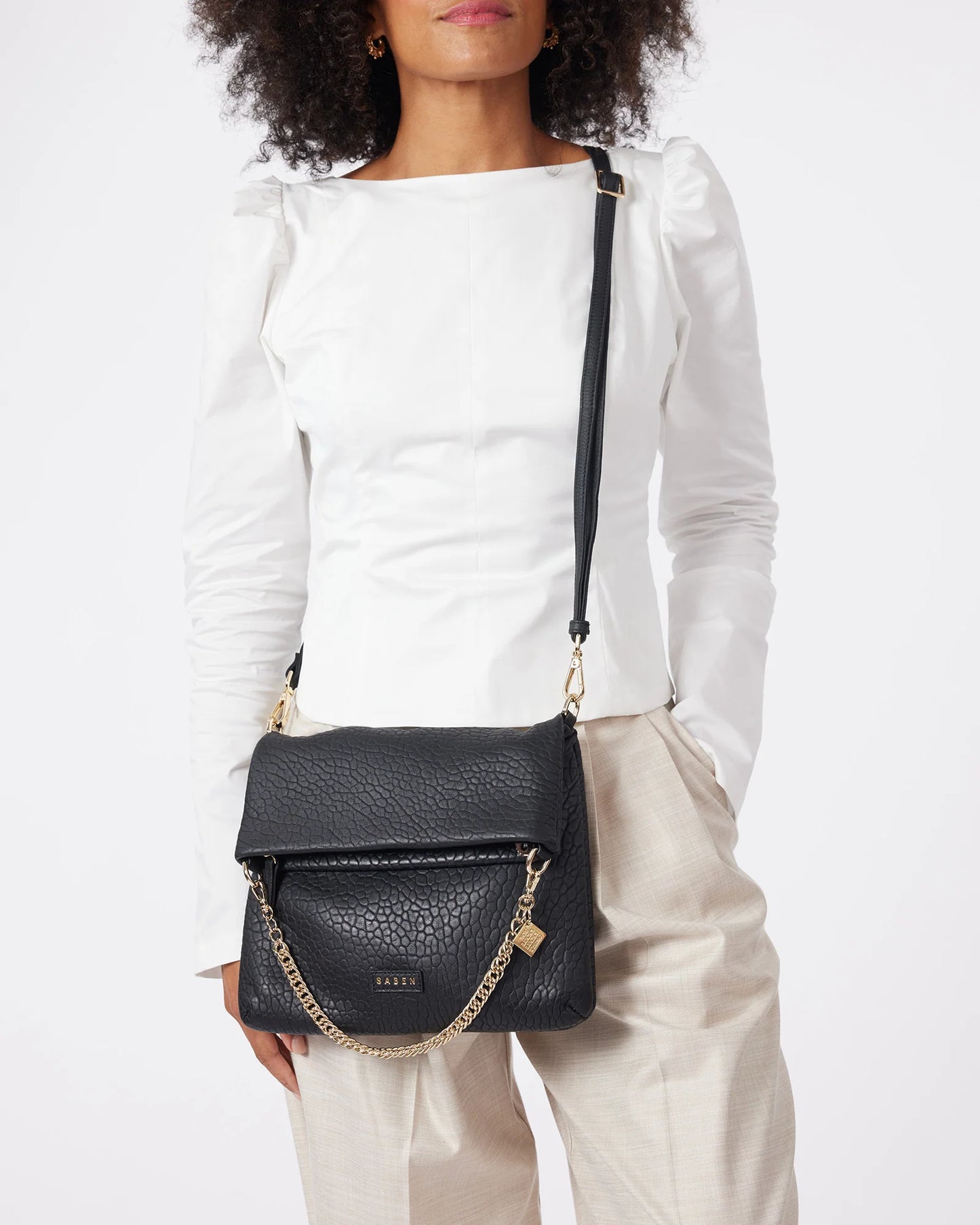 SABEN // Daria Shoulder Bag BLACK BUBBLE