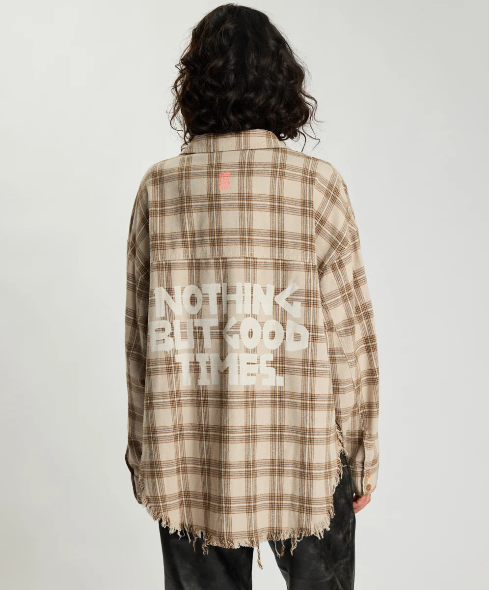 Daria Havana Flannel Shirt CHECK