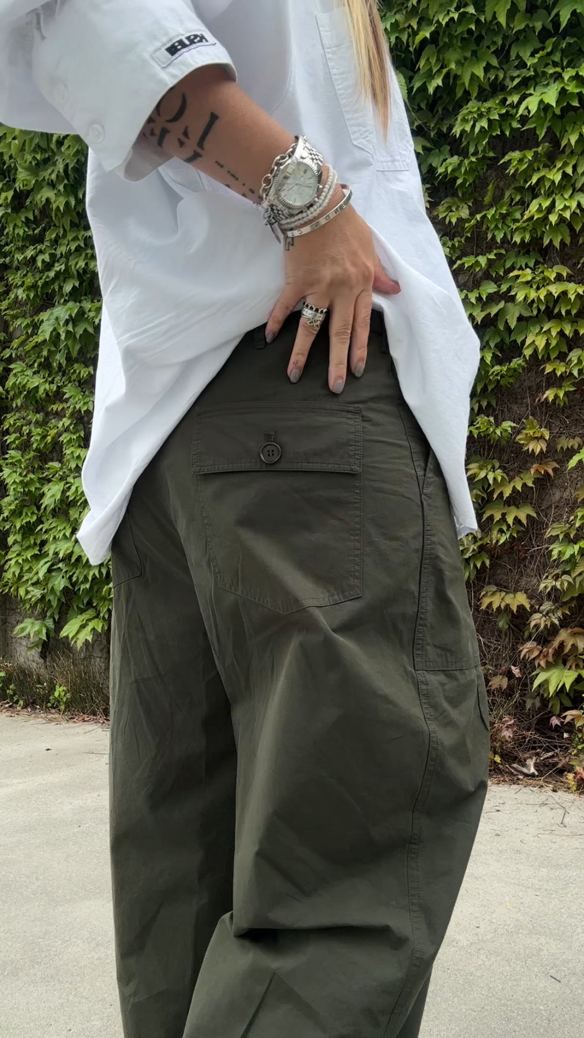 Gigi Utility Pant DARK MILITARY