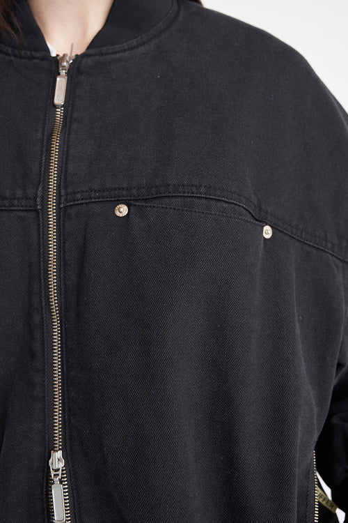 HUFFER // Denim Gemini Bomber BLACK WASH