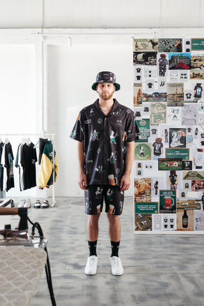 CRATE // Willie the Waiter Party Shorts BLACK
