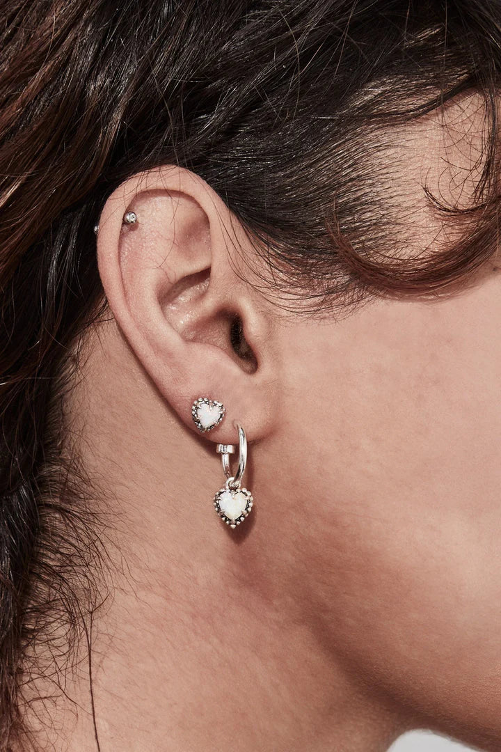 SGC // Dahlia's Heart Earrings OPAL