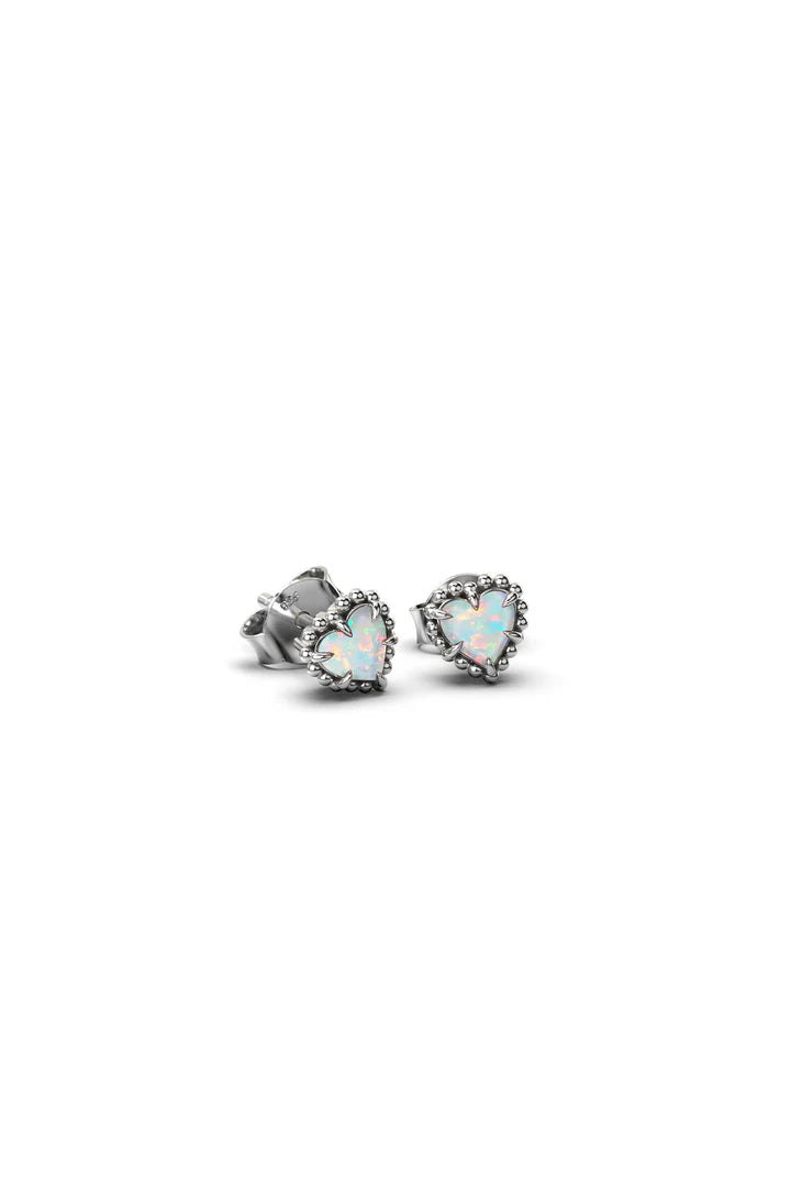 SGC // Dahlia's Heart Earrings OPAL