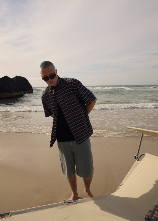 AFENDS // Darkness SS Shirt BLACK CHECK