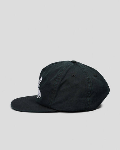 THRILLS // Deluxe 5 Panel Cap BLACK