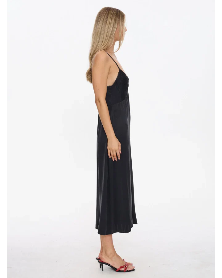 Dion Lace Maxi Dress BLACK