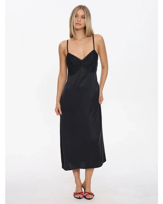 Dion Lace Maxi Dress BLACK